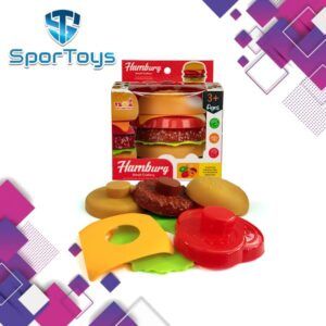 اسباب بازی ساندویچ  همبرگر TSMA یک محصول مناسب برای بازی روزانه کودکان و کمک به یادگیری آشپزی می باشد.کودکان همیشه علاقه دارند که دنیای بزرگترها را تجربه کنند و این کار را با تقلید رفتار و اعمال ما و سر و کله زدن با وسایلی که ما بیشترین زمان خود را با آن ها سپری می کنیم، انجام می دهند. این نیاز همراه با کنجکاوی باعث می شود که کودک را اغلب در جاهایی مانند آشپزخانه و در بین ظرف و ظروفی که در کابینت مرتب چیده بودید پیدا کنید! کودک در حین این بازی ها می آموزد و مهارت های زندگی اش تقویت می شود و در صورت بازی با همسالان مهارت های ارتباطی و دوستی اش نیز تقویت خواهد شد. اسباب بازی همبرگر از چند قطعه جدا از هم ساخته شده و  انتخاب مناسبی برای مهد کودک ها  ، خانه های بازی ، مطب اطفال ، رستوران ها و هر فضایی که نیاز است کودک چند ساعتی سرگرم شود، می باشد. ست اسباب بازی آشپزخانه فروزن  یک اسباب بازی مناسب و ایمن برای کودکان است تا حس نیاز به تجربه دنیای بزرگتر ها و همچنین کنجکاوی شان را تا حدی ارضا کنند.